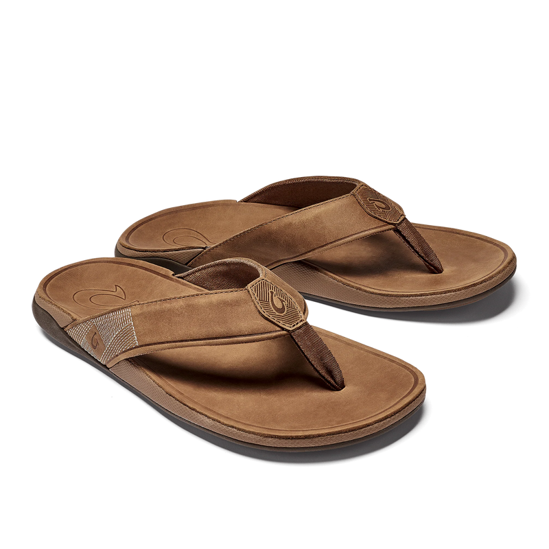 OluKai Tuahine Waterproof Leather Sandals