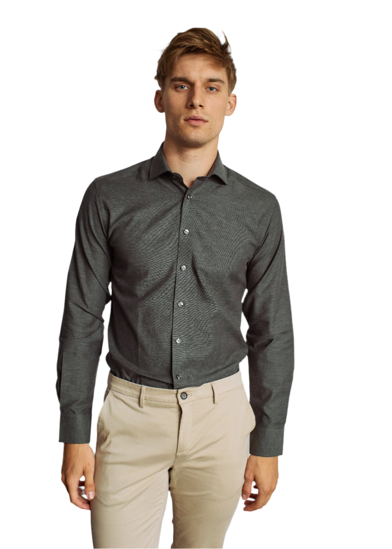 Bruun & Stengade Oladipo Slim Fit Texture Woven Dress Shirt