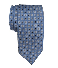 JZ Richards Geo Woven Pattern Silk Tie