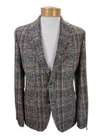 Digel Kristo Plaid Slim Fit Jersey Sport Coat