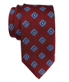 JZ Richards Birdseye Foulard Pattern Silk Tie