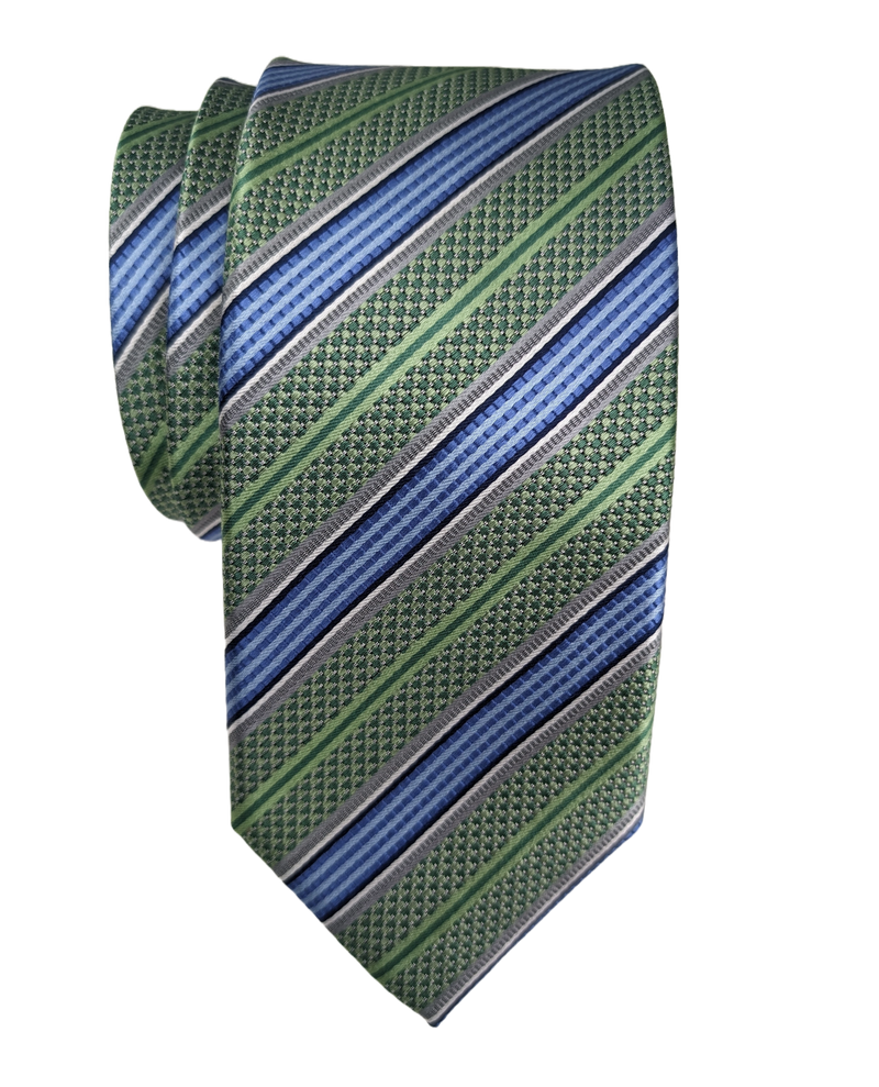 JZ Richards Regimental Stripe Silk Tie