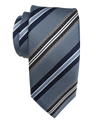 JZ Richards Regimental Stripe Silk Tie