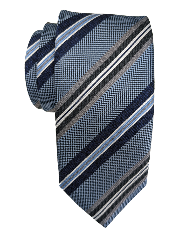 JZ Richards Regimental Stripe Silk Tie