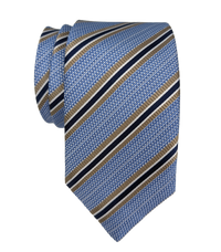 JZ Richards Regimental Stripe Silk Tie