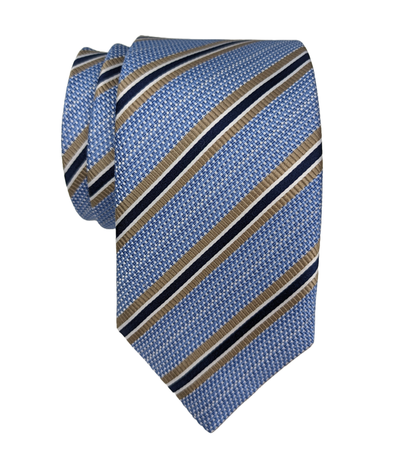 JZ Richards Regimental Stripe Silk Tie