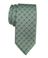 JZ Richards Geo Woven Pattern Silk Tie