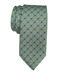 JZ Richards Geo Woven Pattern Silk Tie