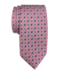 JZ Richards Geo Woven Pattern Silk Tie