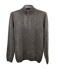 Codice Soft Knit Chenille Quarter Zip Sweater