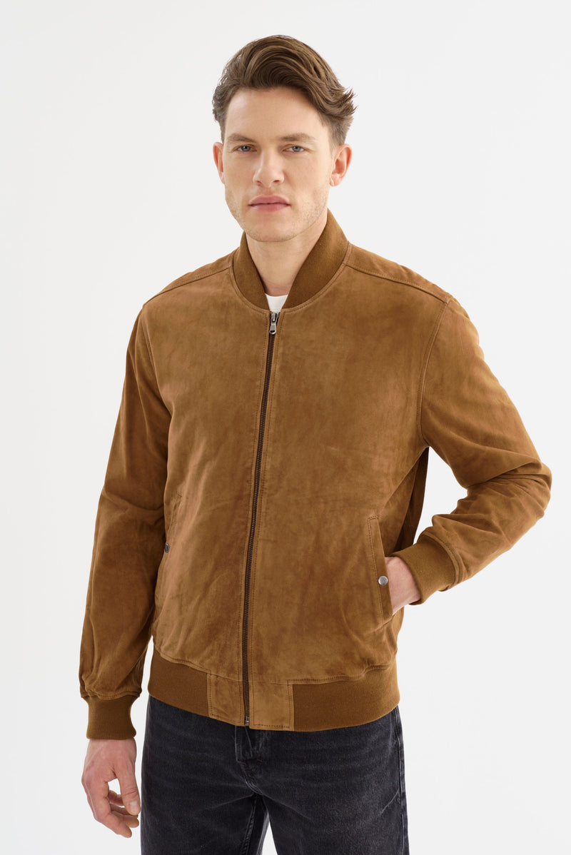 Regency Charleston Suede Bomber Jacket