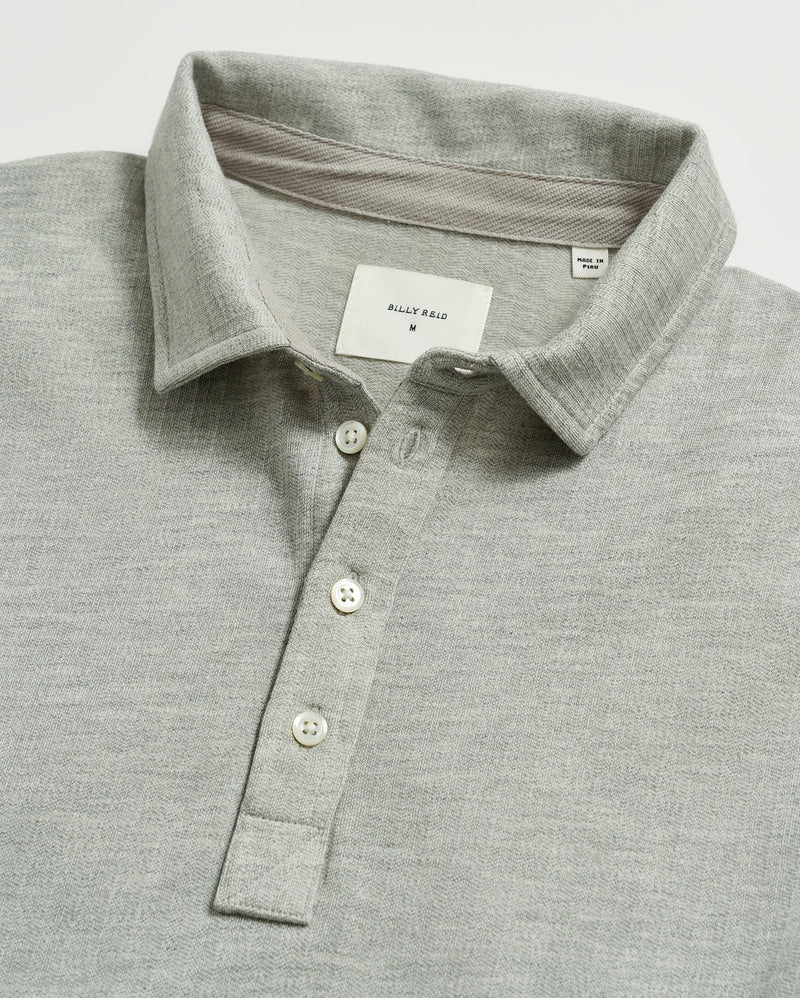 Billy Reid Herringbone LS Polo