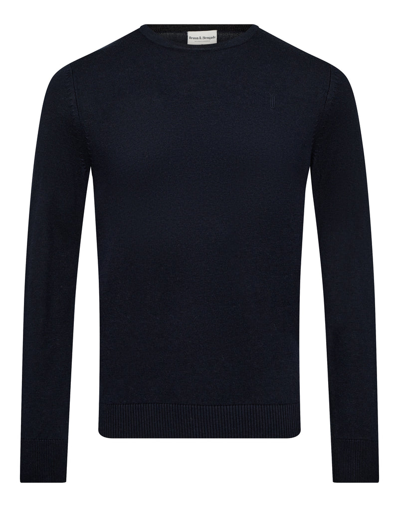 Bruun & Stengade Jupiter Wool Modal Blend Crew Sweater