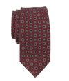 JZ Richards Rounded Foulard Pattern Silk Tie