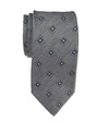 JZ Richards Checker Foulard Pattern Silk Tie