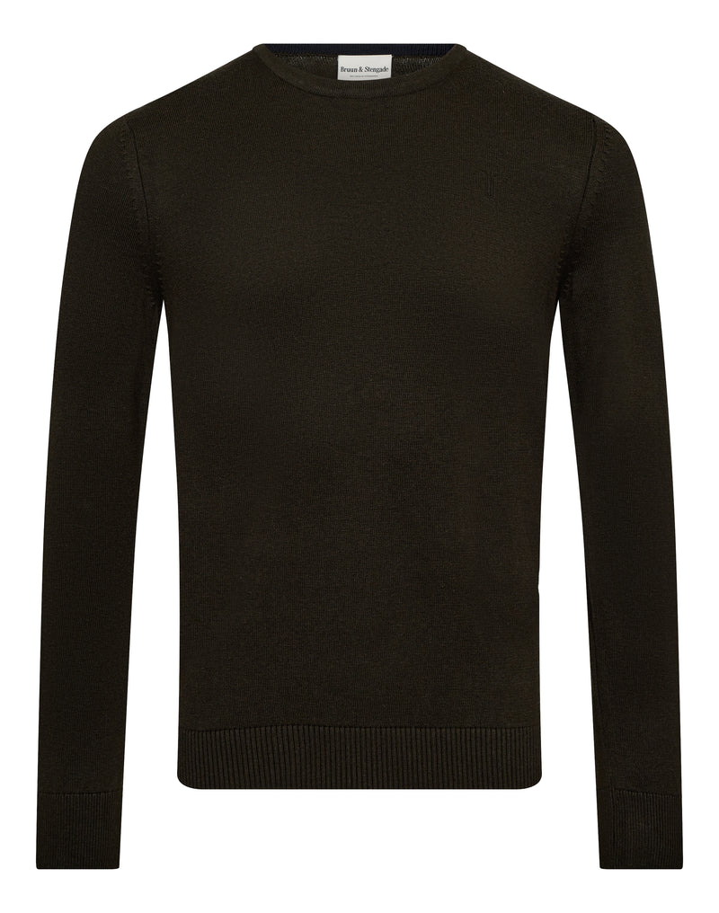 Bruun & Stengade Jupiter Wool Modal Blend Crew Sweater