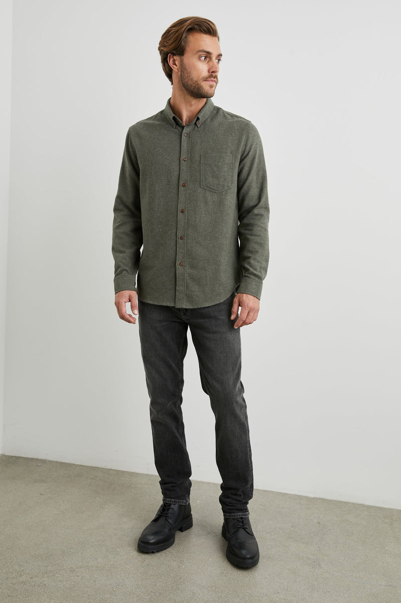 Rails Runson Soft Brushed Cotton Blend Shirt