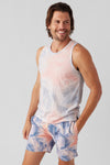 Sol Angeles Coral Palm Print Tank Top