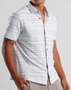 Stone Rose Horizontal Stripe Terry Pique Shirt