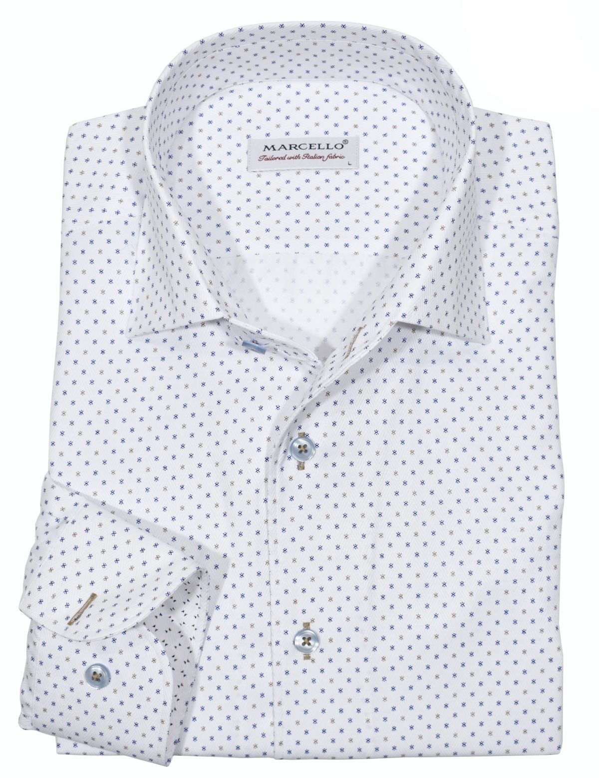 Marcello Sport Slim Fit Roll Collar LS Shirt – Seattle Thread Company