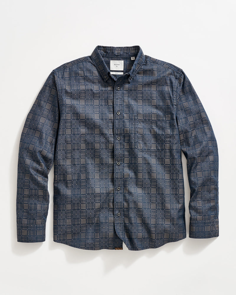 Billy Reid Tapestry Jacquard Tuscumbia Woven Shirt