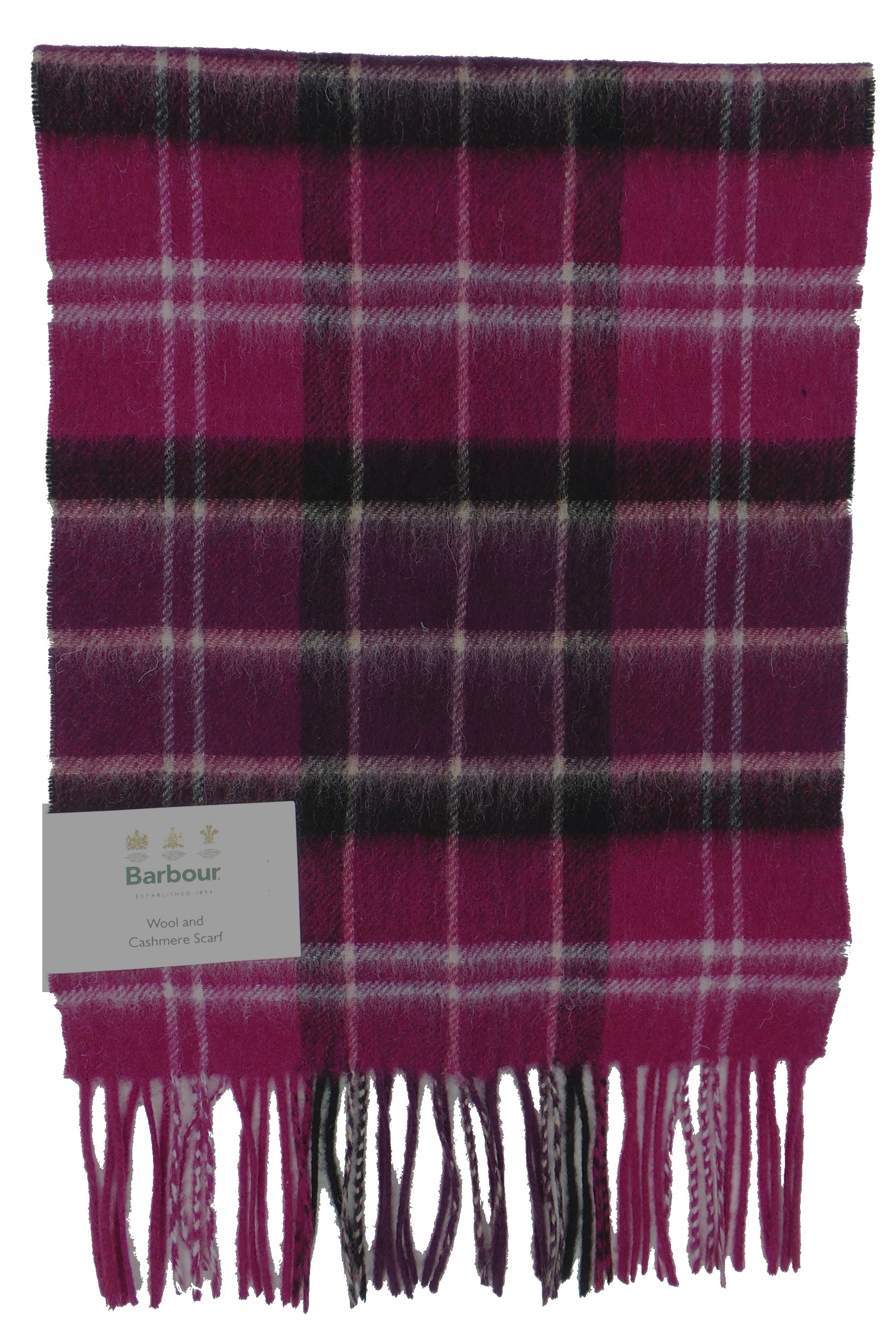 Shops barbour scarf pink