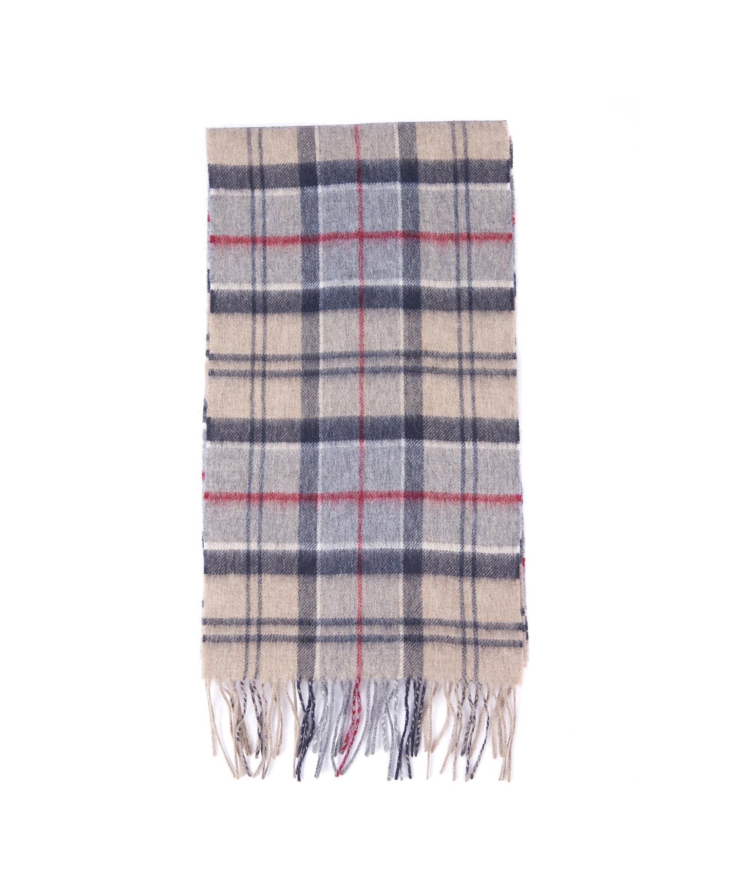 Barbour tartan merino cashmere wool outlet scarf