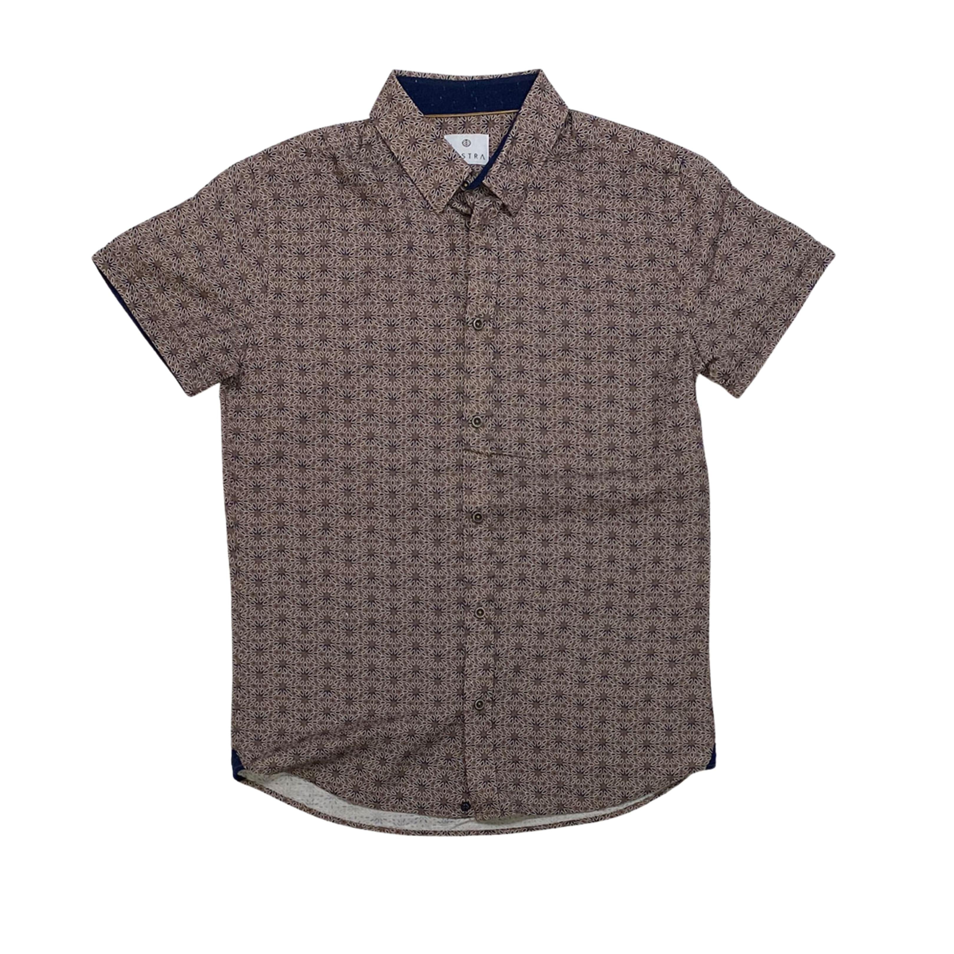 Vustra Lightweight Organic Soft Cotton Linen Print SS Shirt